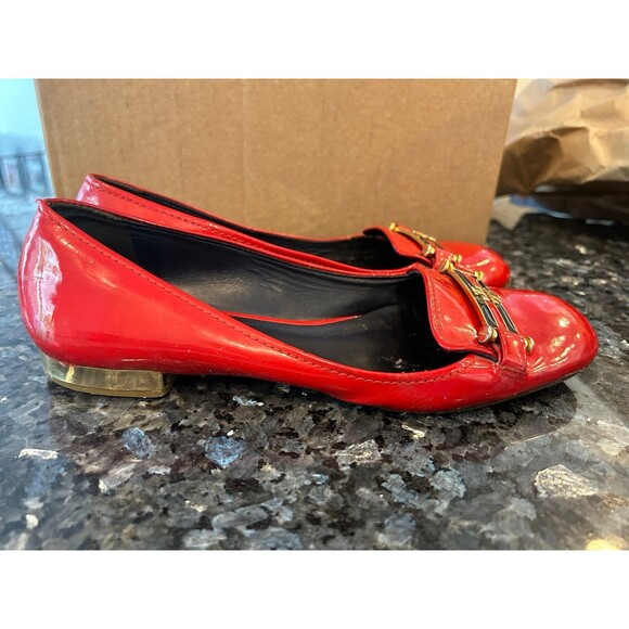 Red 6.5 Vintage Tory Burch shoes - Picture 3 of 6